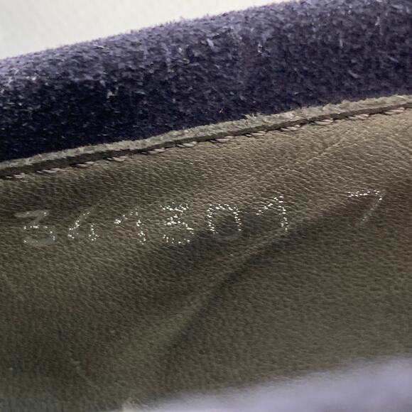 TO BOOT NY Size 7 Navy Suede Slip On Penny Loafers - Picture 8 of 8